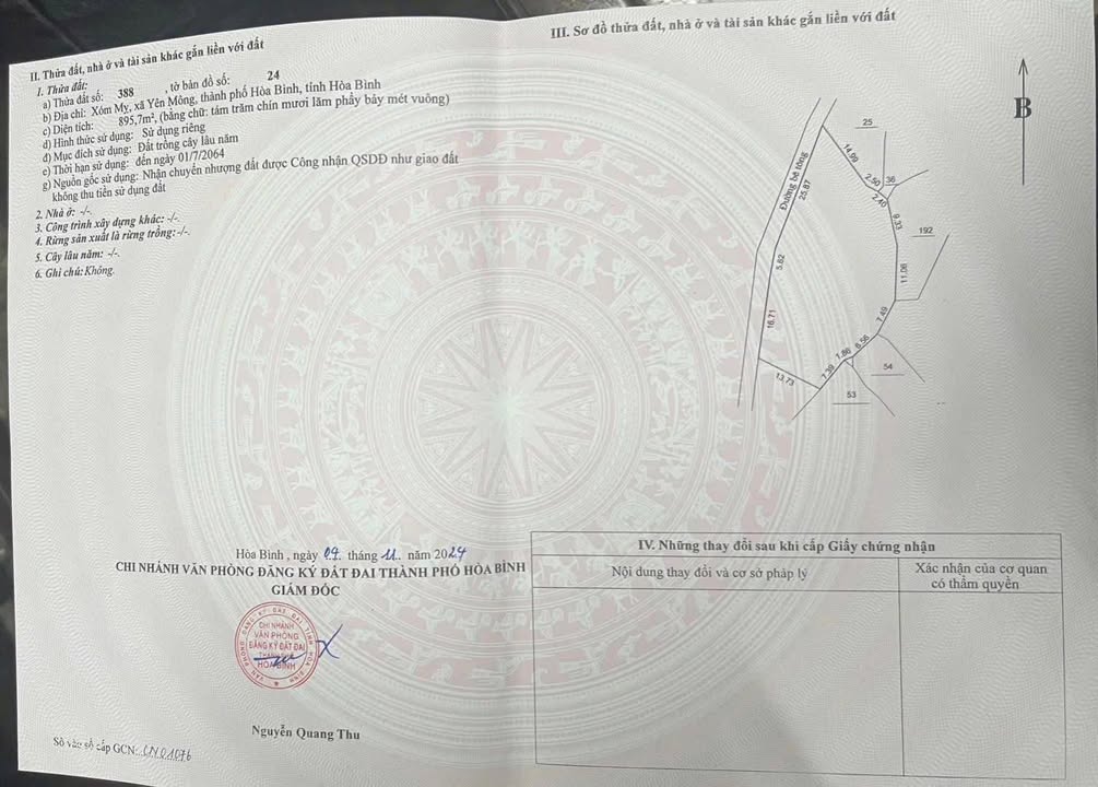 Đất nền Yên Mông, Hòa Bình 900m² - Giá đầu tư chỉ 1 tỷ