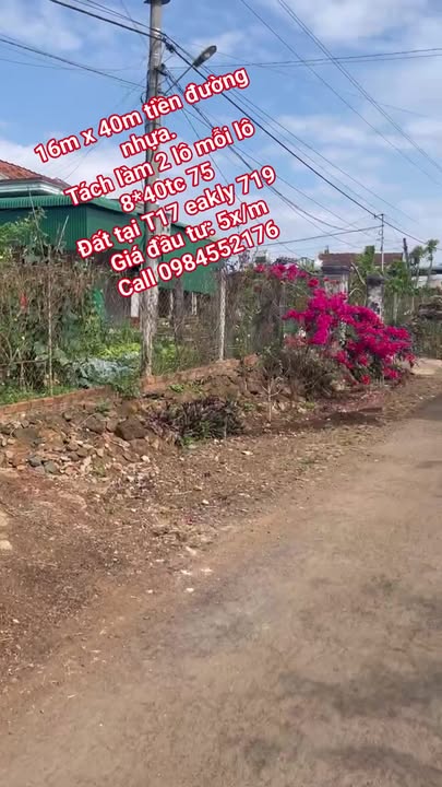 Đất Vàng Tuy Hòa - 640m² Mặt Tiền Lương Thế Vinh - Giá Đầu Tư 800 Triệu