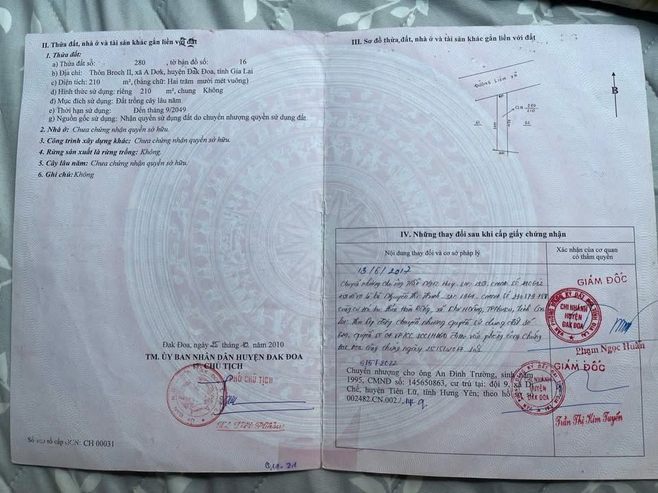 Đất nền Đăk Đoa 210m² - Tiềm năng tăng giá vượt trội!