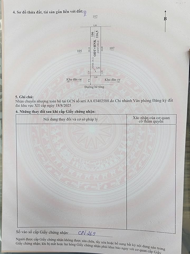 Đất thổ cư 116m² đường TdP 19/5, Mộc Châu - Giá chỉ từ 2 tỷ