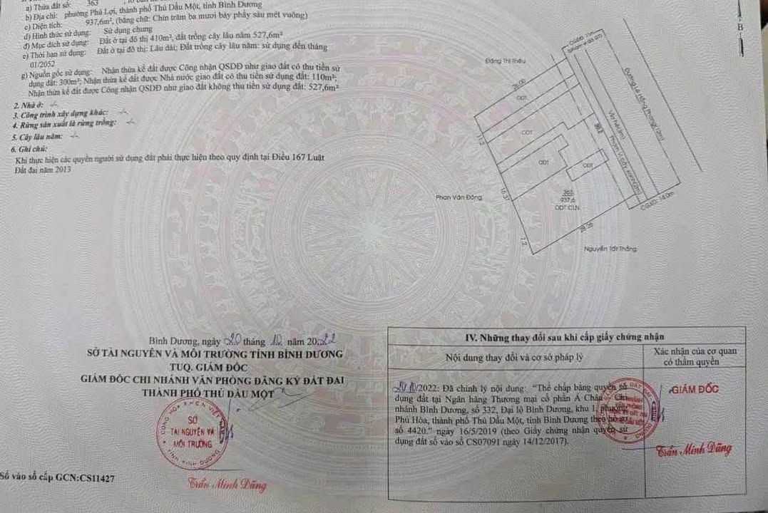 Mặt Tiền Kinh Doanh Lê Hồng Phong, TDM - 937m² - 51 Tỷ - Dòng Tiền 80 Triệu/Tháng