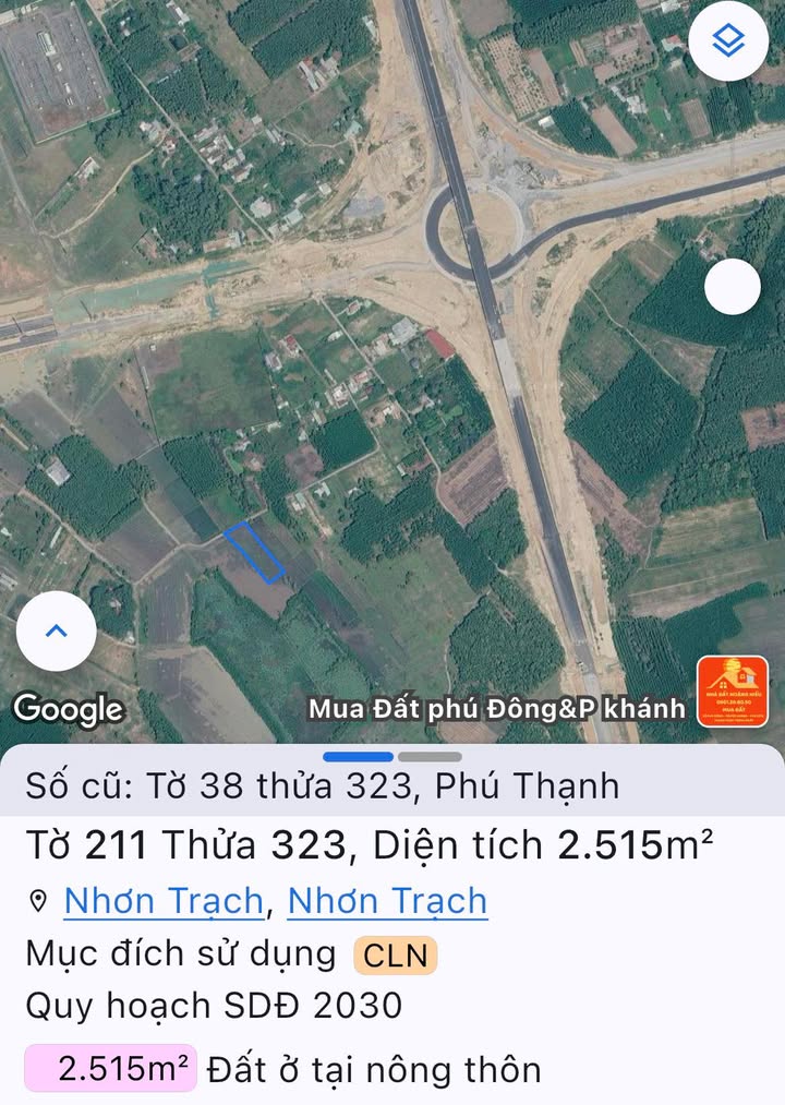 Đất Vàng Nhơn Trạch 2515m² - Sổ Đỏ Sẵn Sàng, Cận Vành Đai 3