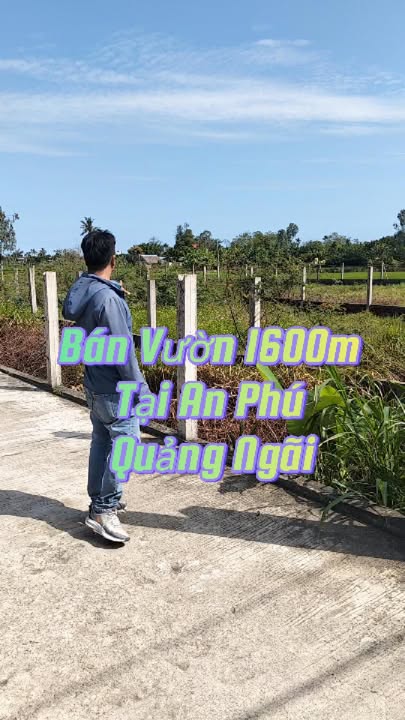 Bán Gấp Vườn 1600m² Xã Nghĩa Dũng, Quảng Ngãi - Giá Đầu Tư 1.6 Tỷ