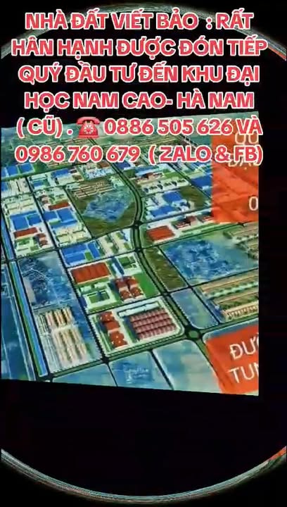 Đất nền Khu Đại học Nam Cao Duy Tiên 100m² - Vị trí đắc địa sinh lời cao