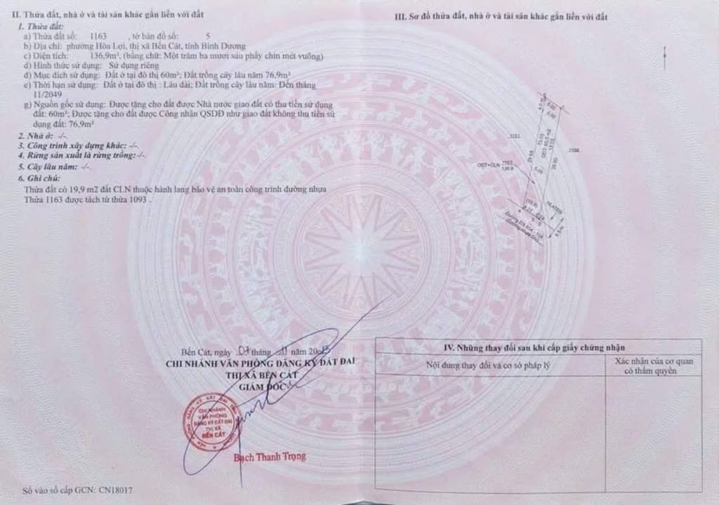 Đất Nền 140m² Hòa Lợi, Dĩ An - Sổ Đỏ, Gần KCN VSIP2 & MP3