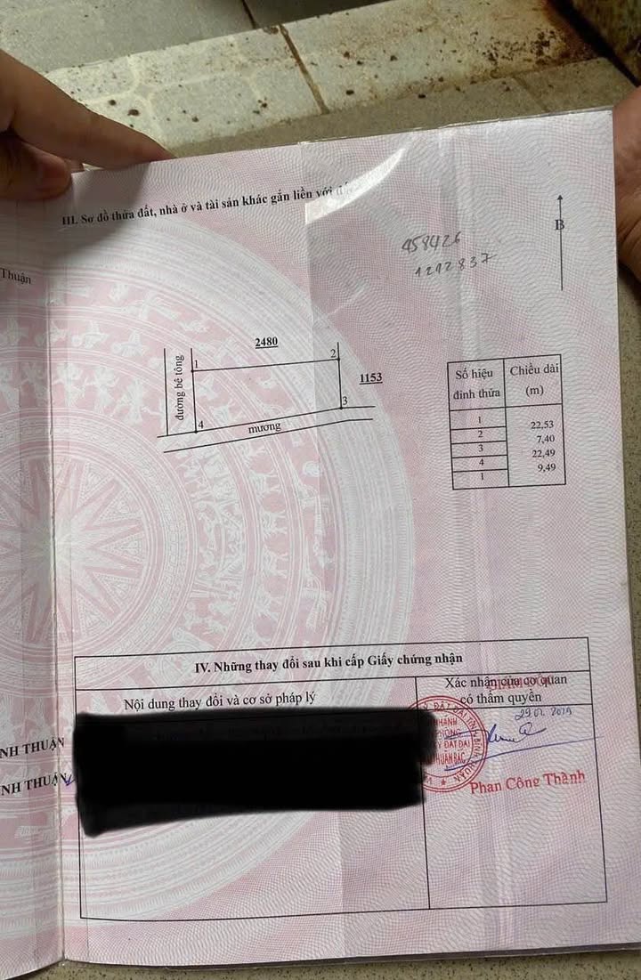 Đất nền Hàm Thắng 189m² giá 900 triệu - Sổ đỏ chính chủ bán gấp