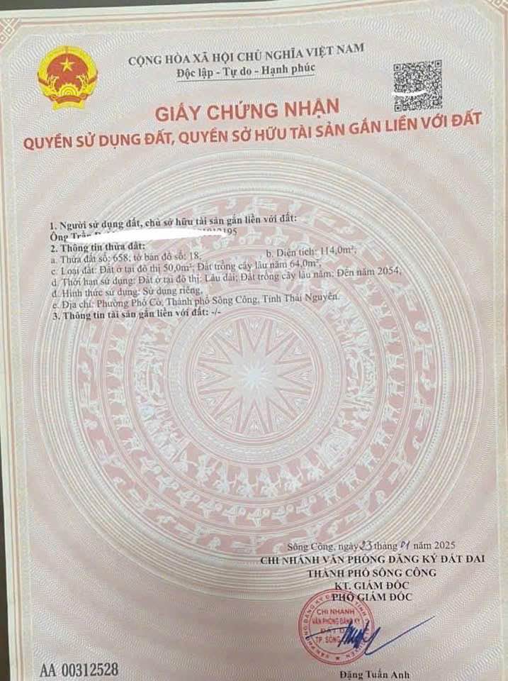 Đất Nền Phố Cò Sông Công 114m² - 2 Mặt Tiền, Gần Bệnh Viện C