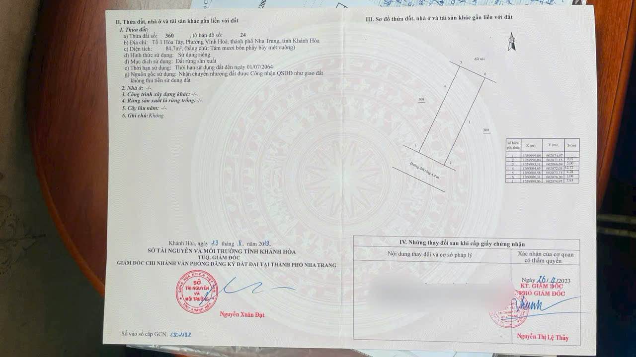 Đất nền Vĩnh Hoà Nha Trang 85m² 1.7 tỷ - Tiềm năng tăng giá!