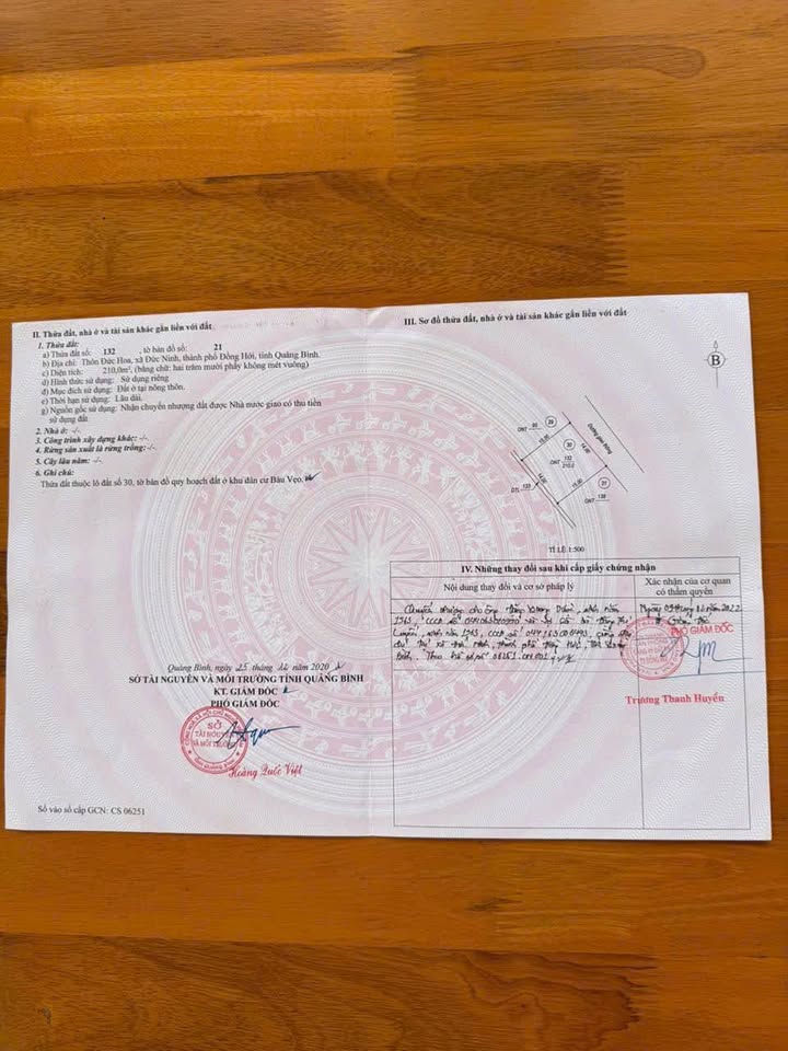 Đất nền Phường Đức Ninh Đông, Đồng Hới 210m² - Đất thổ cư 100%!