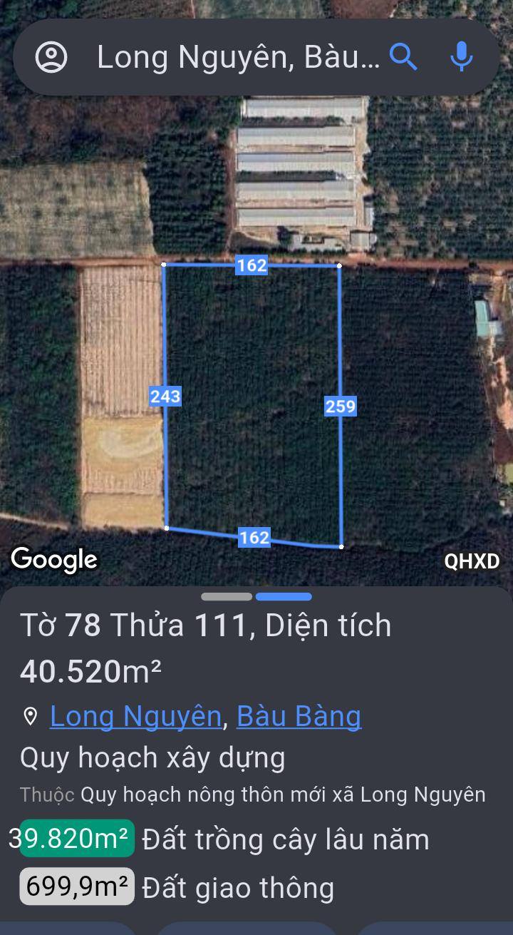Bán Đất Cao Su 40.520m² Bàu Bàng - Mặt Tiền 3 Lộ Xe Container