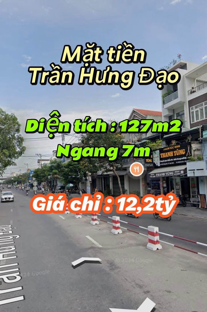 Nhà mặt tiền Trần Hưng Đạo Quy Nhơn 127m² - Vị trí đắc địa