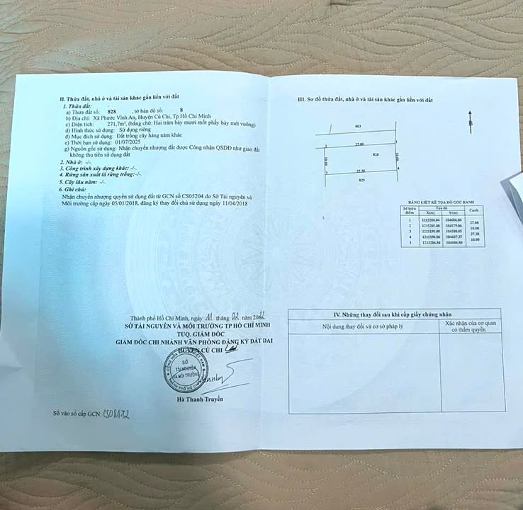Đất nền Phước Vĩnh An, Củ Chi 271.7m² - Tiềm năng tăng giá vượt trội!