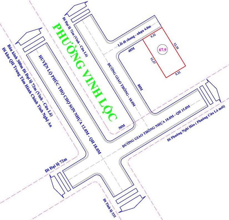 Đất Nền Hưng Lộc, Vinh 68m² Sổ Đỏ Rõ Ràng - Cơ Hội Đầu Tư Vàng