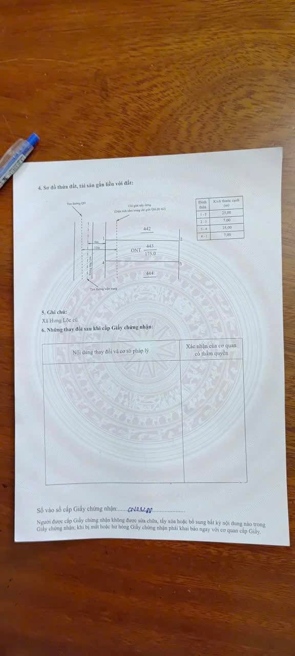 Đất Vàng Phú Nhi, Hậu Lộc 175m² - Mặt Tiền Kinh Doanh Hướng Nam