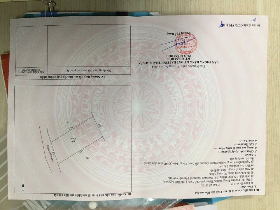 Đất nền Trung Thành Phổ Yên 240m² giá 1.5 tỷ - Đất thổ cư 100%