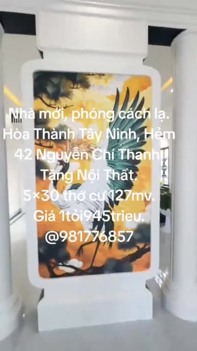 Nhà 3PN Hướng Bắc, Sân Ô Tô Rộng - Hòa Thành, Tây Ninh Giá 1.945 Tỷ