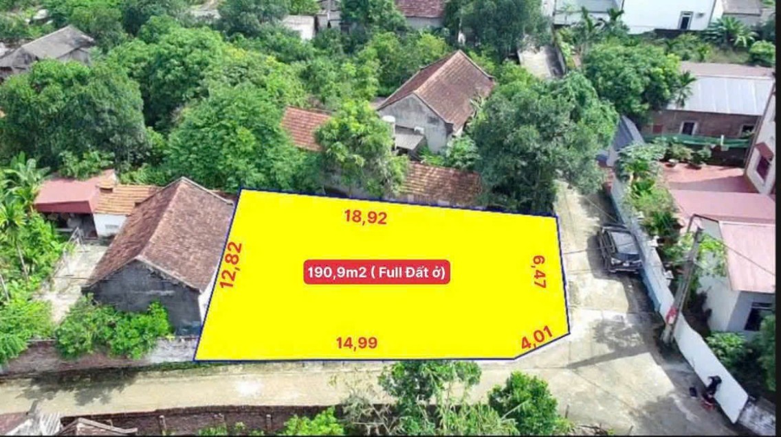 Đất Nền Phúc Sơn Ba Vì 190.9m² - Sổ Đỏ Full Thổ Cư, Ô Tô Tới Đất