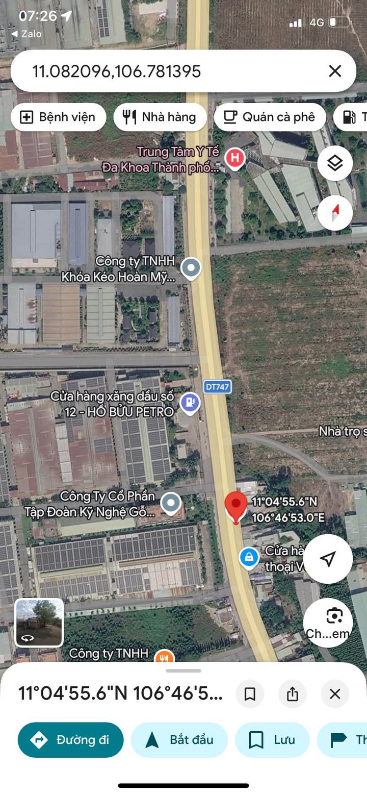 Đất Mặt Tiền DT 747, Tân Uyên 935m² - Kinh Doanh Sầm Uất Ngay KCN Nam Tân Uyên