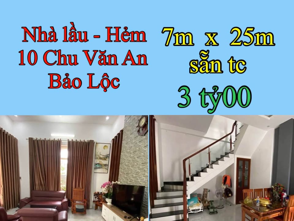 Nhà 175m² Hẻm Chu Văn An, Bảo Lộc - Giá 3 Tỷ, Sẵn Sàng Ở Ngay
