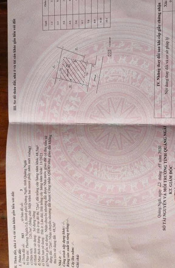 Đất Nền 120.5m² Hướng Nam - Hẻm 142 Lê Quý Đôn, TP Quảng Ngãi - Giá 1.29 Tỷ