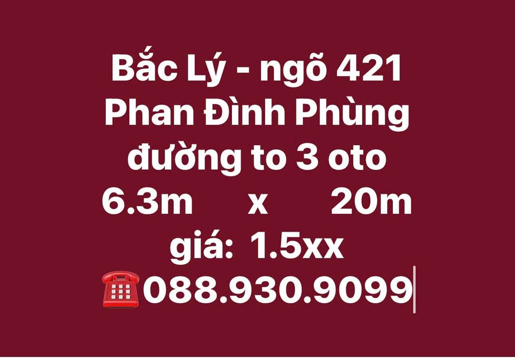 Đất Nền 126m² Bắc Lý, Đồng Hới - Giá 1.5 Tỷ, Sẵn Sổ Hồng