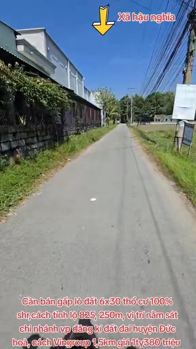 Đất nền Tân Mỹ Đức Hòa 180m² - Sổ hồng riêng, tiềm năng đầu tư!