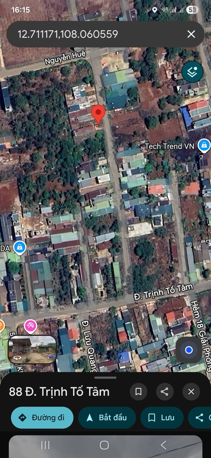 Đất nền Hẻm 88 Trịnh Tố Tâm BMT 135m² - Đường to ô tô!