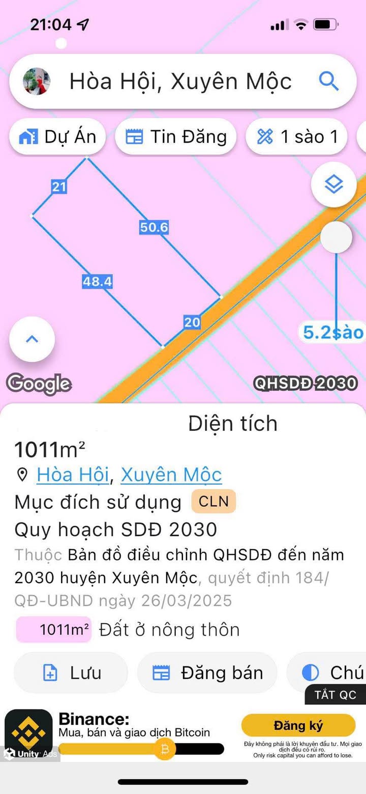 Đất nền Hòa Hội Xuyên Mộc 1000m² - Sổ hồng chính chủ!