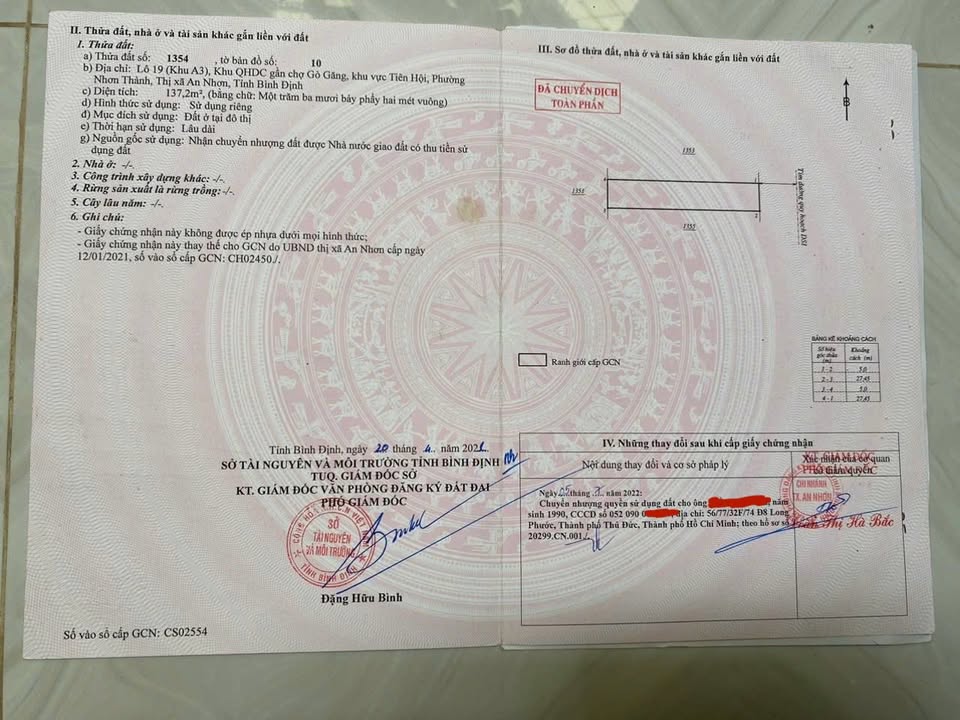 Đất nền Nhơn Thành An Nhơn 137m² - Tiềm năng tăng giá vượt trội!