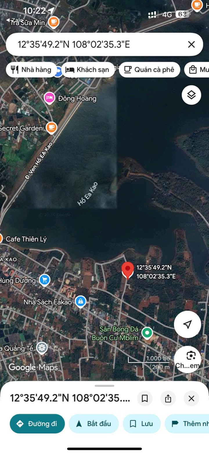 Bán Đất 1000m² Sổ Nông Nghiệp Gần Hồ Eakao, Đắk Lắk - Giá 1.25 Tỷ