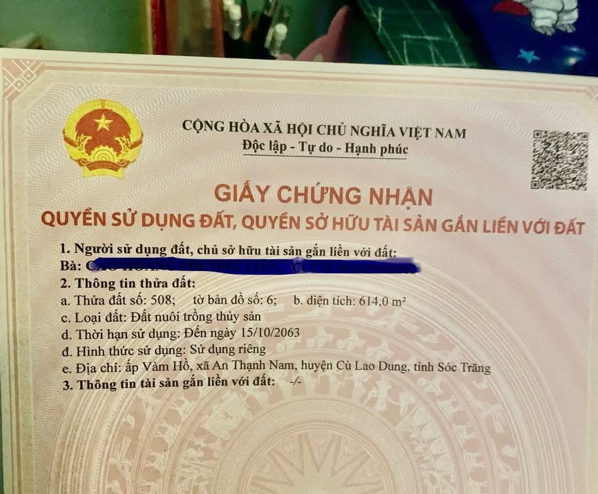 Bán Đất Sóc Trăng 570m² - 700 Triệu, An Thạnh Nam, Cù Lao Dung