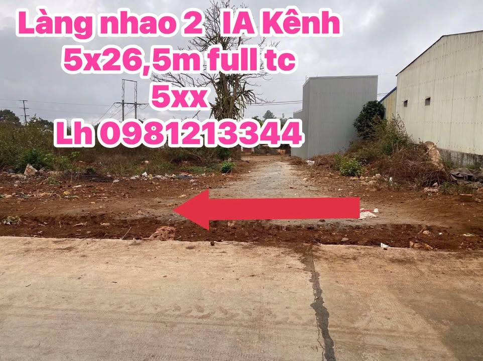 Đất nền Làng Nhao 2, Chư Păh 132m²/lô - Đường to ô tô!