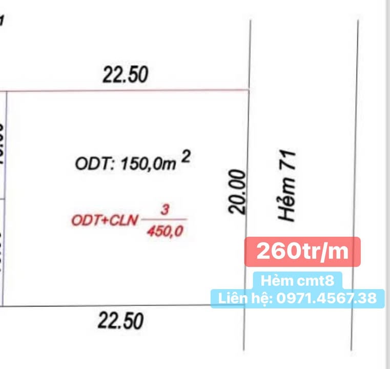 Bán đất Hiệp Ninh TP Tây Ninh 450m² - 5.2 tỷ - Vị trí đắc địa!