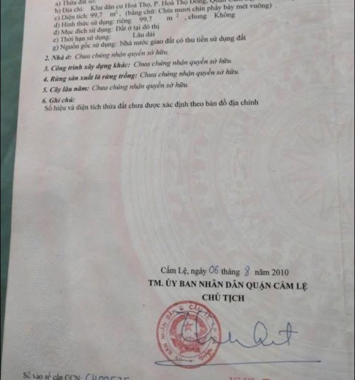 Nhà Phố Bùi Vịnh Cẩm Lệ 100m² 5.X Tỷ - Mặt tiền kinh doanh!