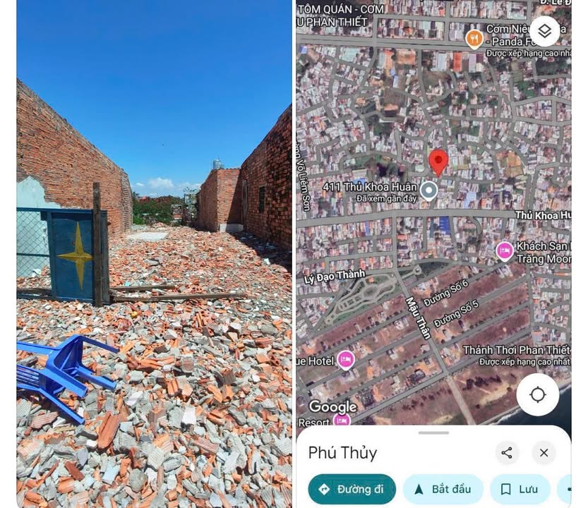 Đất thổ cư Phú Thủy, Phan Thiết 120m² - Sổ đỏ chính chủ