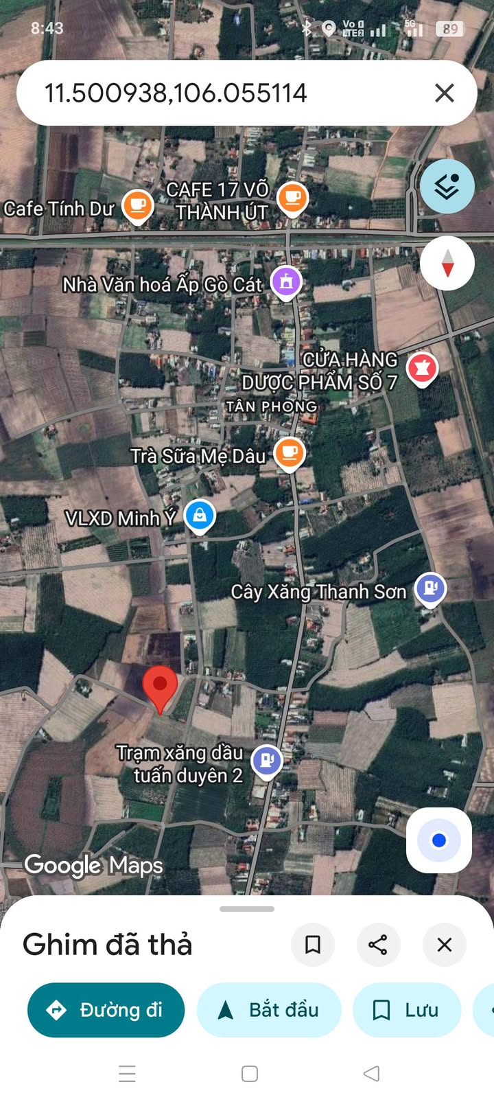 Đất nền Tân Phong, Tân Biên 2490m² - Sổ hồng chính chủ!