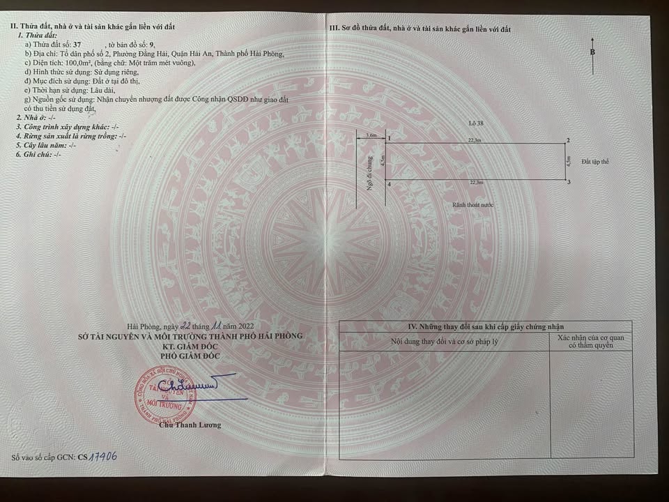 Đất nền Hải An 100m² giá 4 tỷ - Vị trí vàng, ô tô đỗ cửa