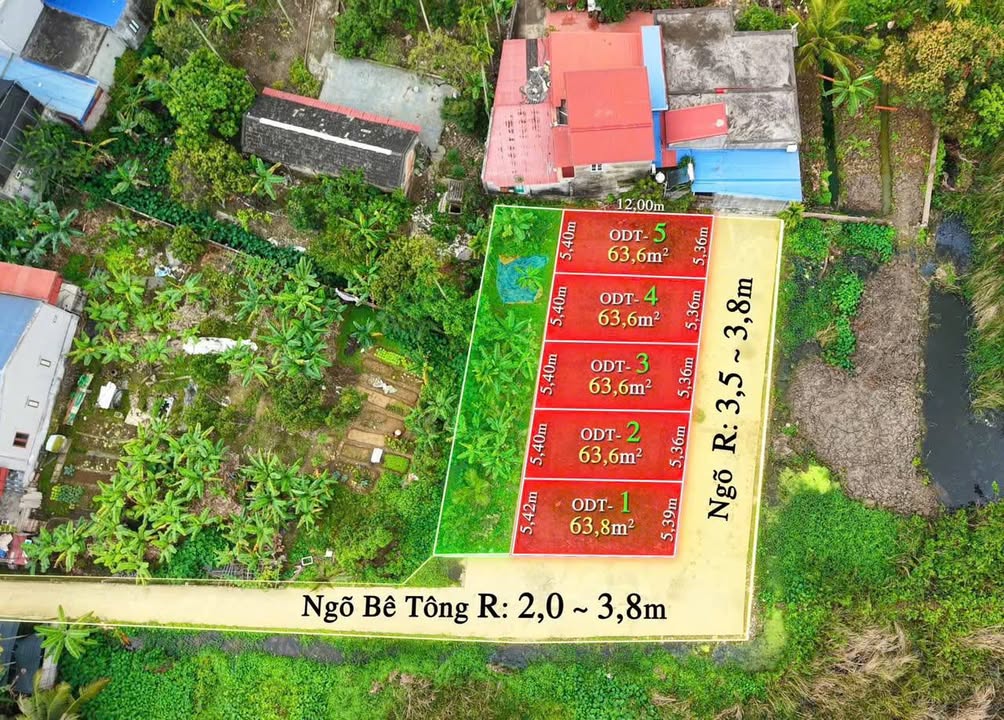 Đất nền Thiên Hương Thủy Nguyên 63m² giá 1.2 tỷ - Sổ đỏ chính chủ