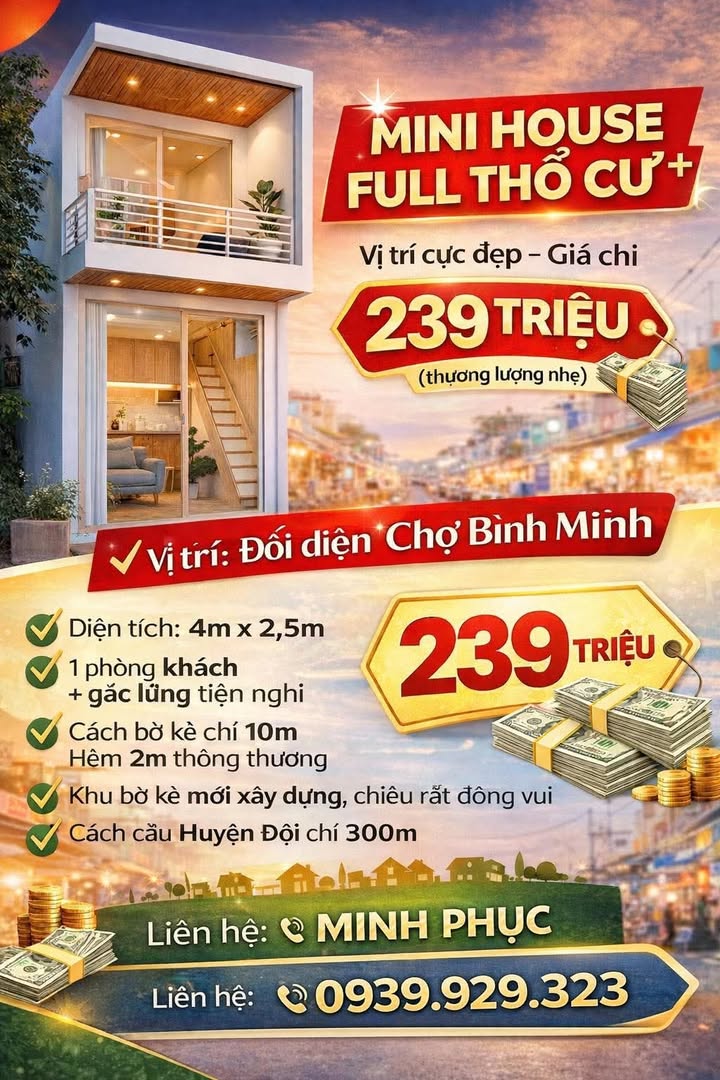 Nhà Nhỏ Xinh Phường Cái Vồn 10m² - Giá Chỉ 239 Triệu