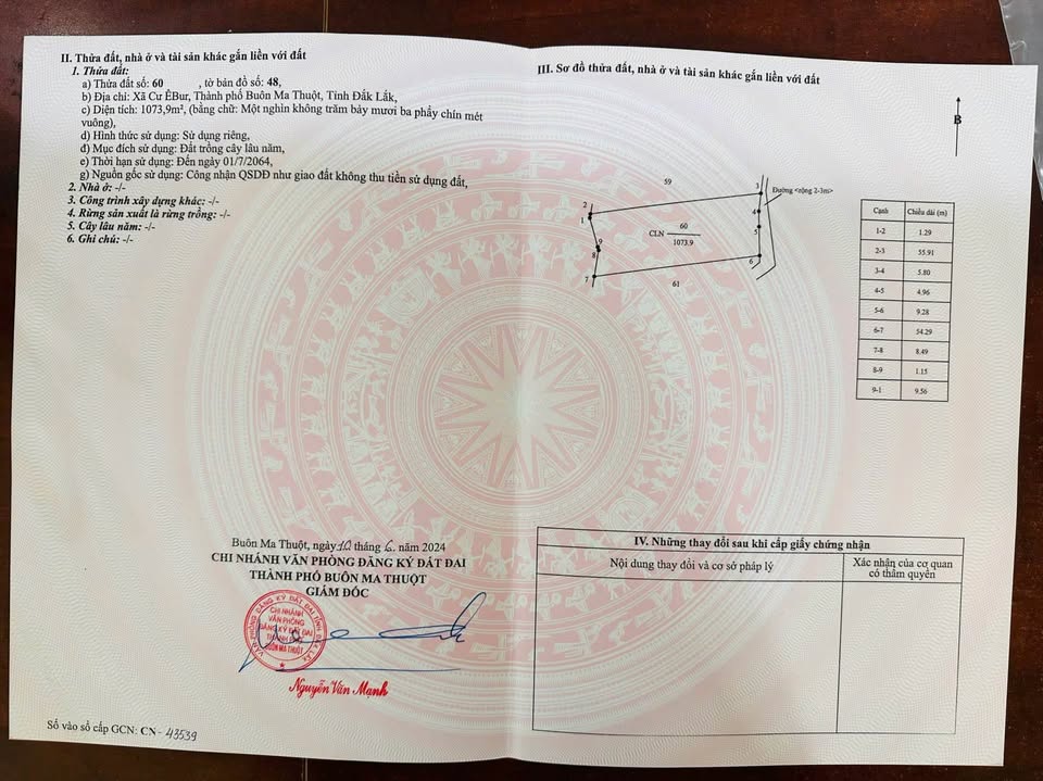 Đất nền Thành Nhất, Buôn Ma Thuột 360m² - Sổ đỏ chính chủ!