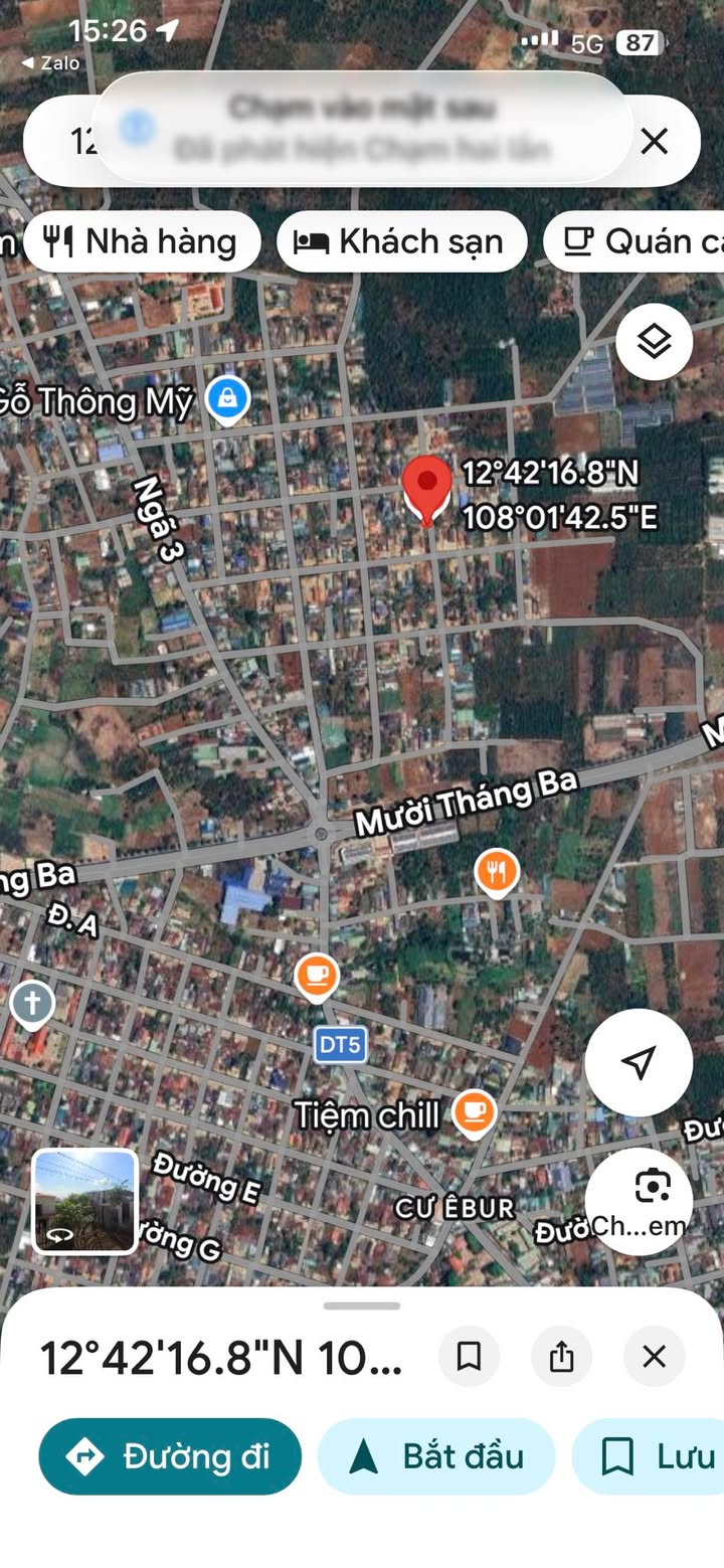 Đất nền Thôn 6 Cư Êbur, Buôn Ma Thuột - 160m² Sổ đỏ thổ cư