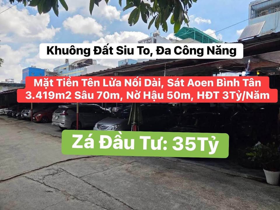Đất nền Quận Bình Tân 3419m² - Tiềm năng tăng giá vượt trội!