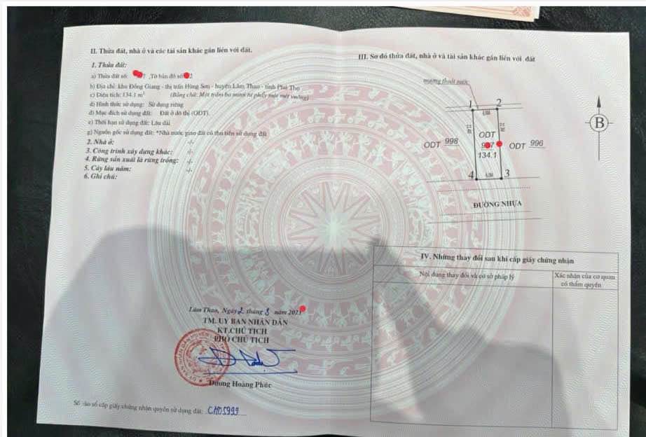 Đất nền Việt Trì 134m² - Tiềm năng tăng giá!