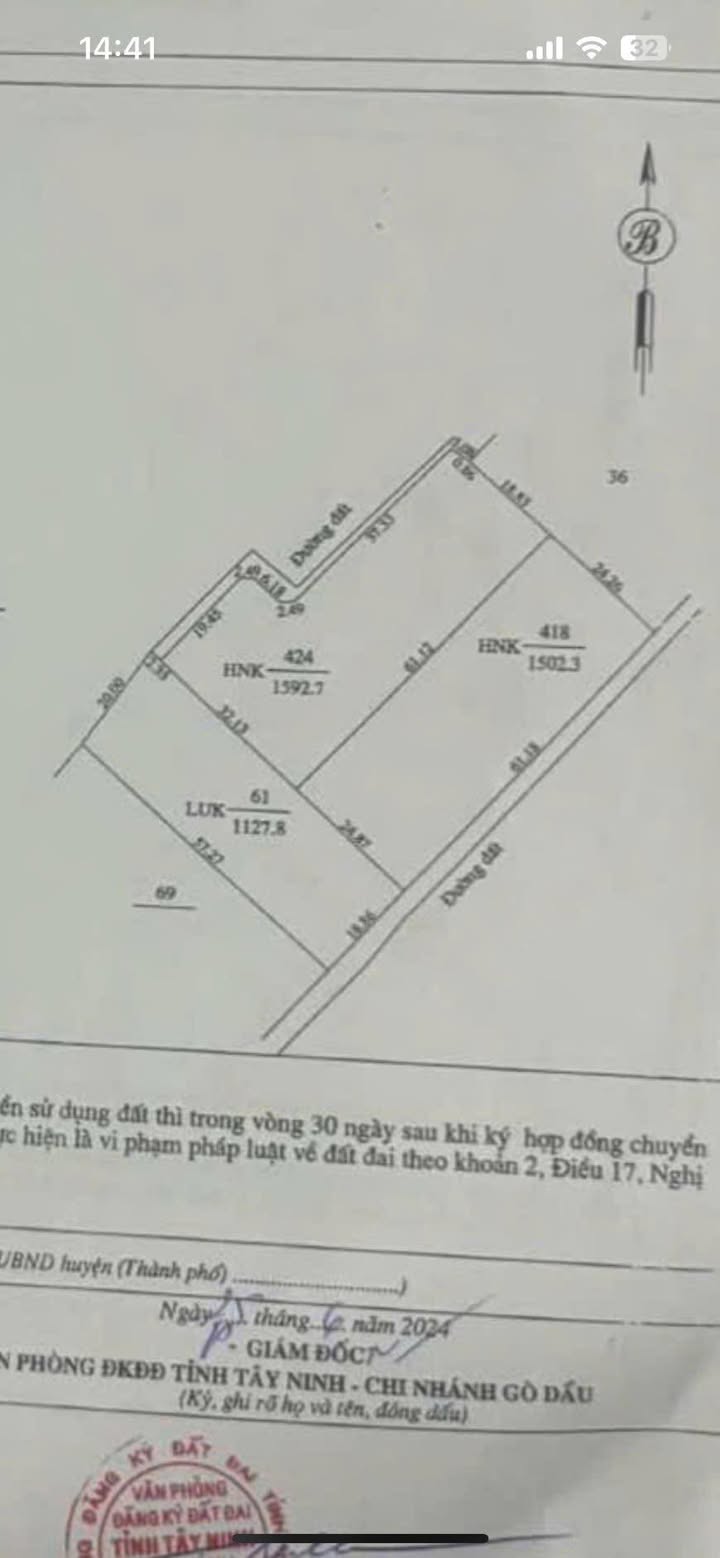 Đất nền Thạnh Đức, Gò Dầu 4100m² - Sổ đỏ chính chủ, bán gấp!