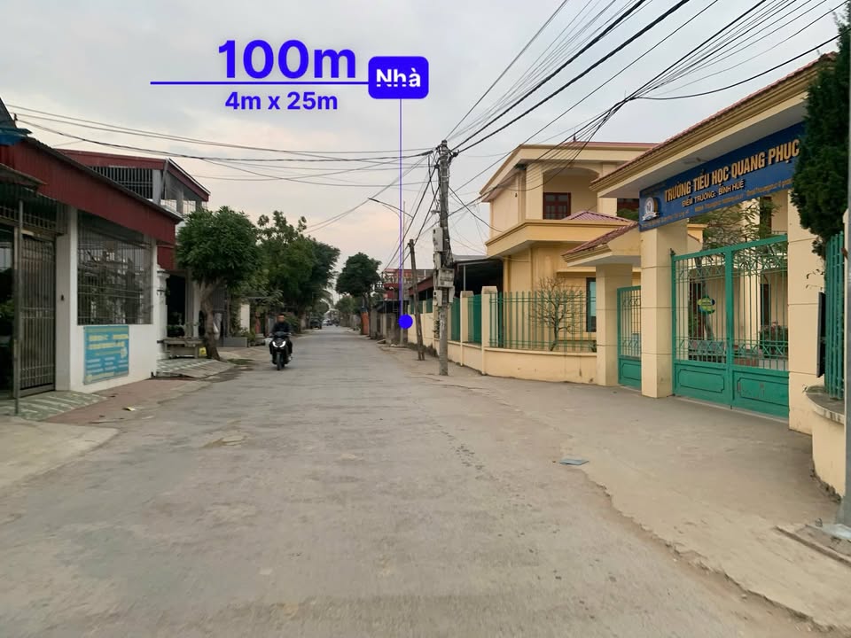Nhà 100m² mặt tiền 4m - Kinh doanh sầm uất tại Quang Phục, Tiên Lãng