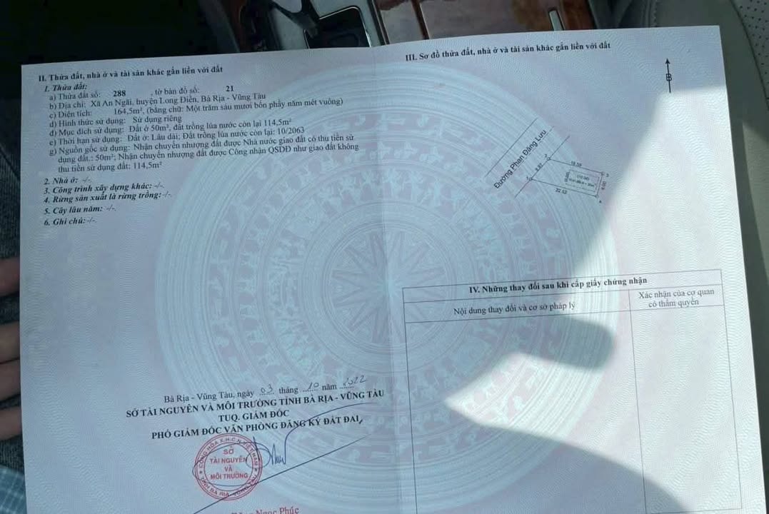 Đất Mặt Tiền Phan Đăng Lưu, Long Điền - Kinh Doanh Sầm Uất 164m²