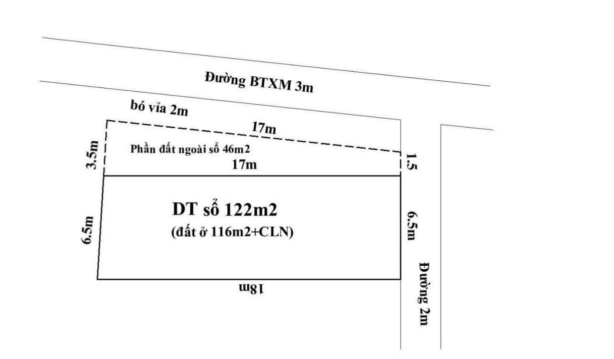 Đất nền Thôn Ngãi Chánh, An Nhơn 122m² - Sổ hồng sẵn, dân cư hiện hữu