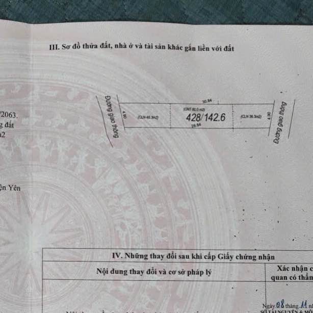Bán Đất Nền TDP Hồng Sơn, Bắc Ninh - 142m² - Sổ Đỏ Rõ Ràng