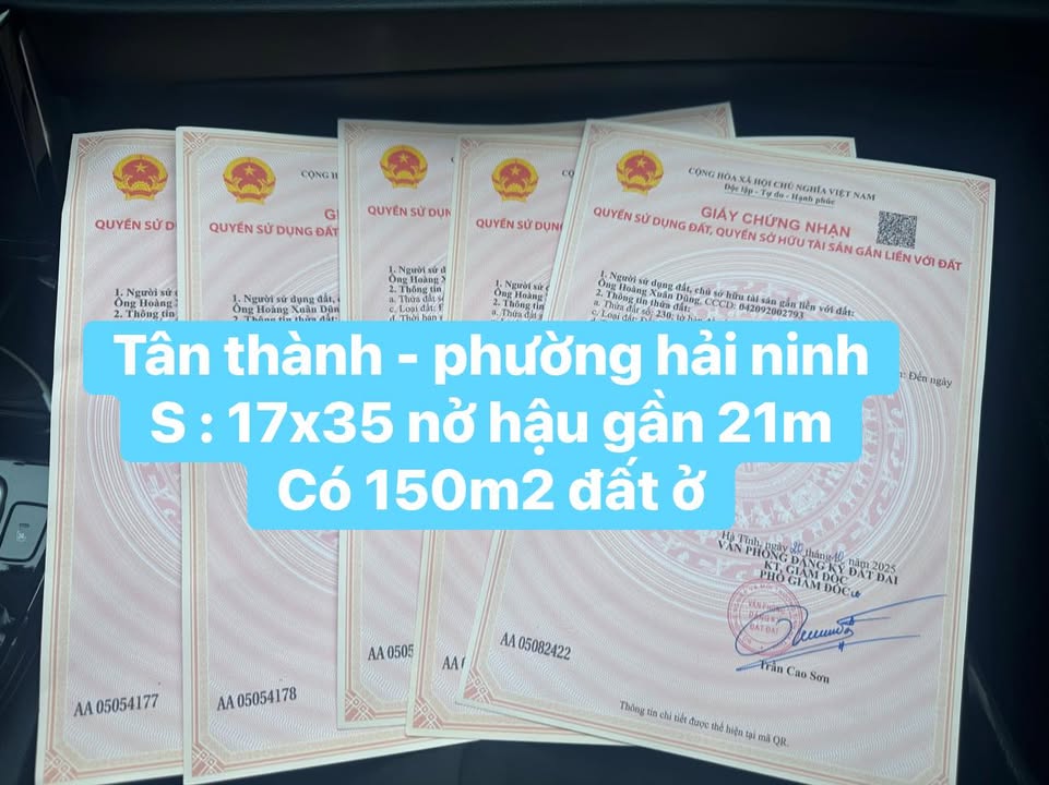 Đất nền 525m² phân lô giá tốt tại Tân Thành, Kỳ Anh, Hà Tĩnh