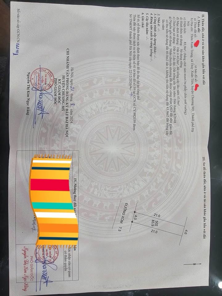 Bán đất Xuân Mai 84m² - Sổ đỏ sẵn sàng - Gần QL21